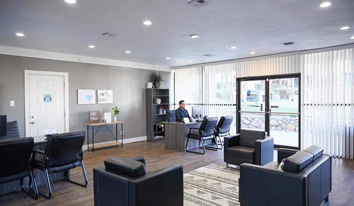 Lobby at Cliffside at Mountain Park in El Paso, Texas
